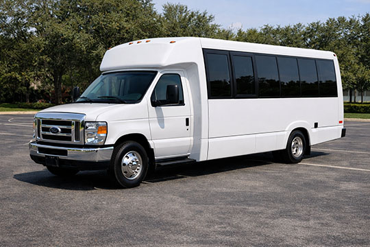 18-passenger minibus available for charter in Brawley, CA